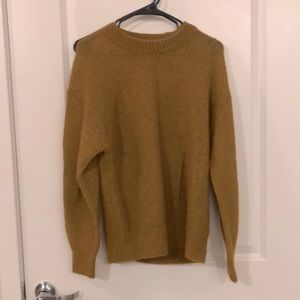 Everlane Alpaca Crew sweater, size S, color Mustard